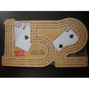   Fifteen Two Wooden 3 Track Full Cribbage Board 15 2 