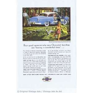  1954 Chevrolet Delray Coupe Blue Vintage Ad Everything 