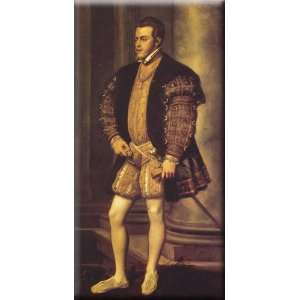   of Philip II 8x16 Streched Canvas Art by Titian