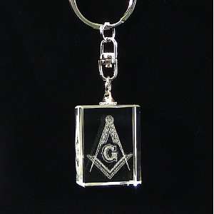  Blue Lodge Square & Compasses Crystal Masonic Freemason 