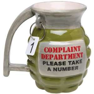  Complaint Department Grenade Mug 