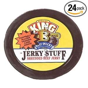 King B Jerky Stuff Shredded Beef Jerky, 0.32 Ounce Packages (Pack of 