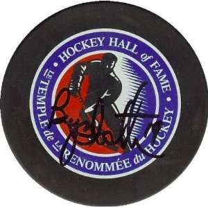  Bryan Trottier Autographed Hockey Puck (Hockey Hall of 