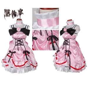  Black Butler Kuroshitsuji Ceil Girl Costume Mini Dress 