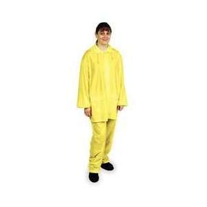 Condor 2RB36 Disposable Rainsuit, 3 Pc, Yellow, Medium  