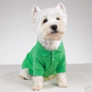  Casual Canine Preppy Polo Dog Shirt GREEN EXTRA SMALL 