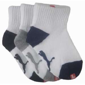  Puma Baby All White Gripper Socks  3 Pack(Infant to Baby 