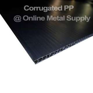 Corrugated Plastic Sheet Board 5mm x 24 x 36   Black (10 pack 