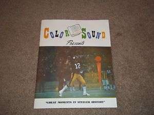 1980 PITTSBURGH STEELERS COLOR SOUND COLORING BOOK RARE  