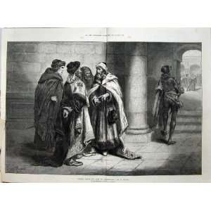   1875 Fine Art Merchants Congregate Men Dudley Gallery