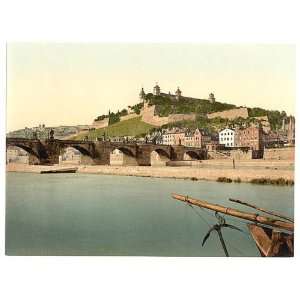   of Fort and old bridge, Wurzburg, Bavaria, Germany