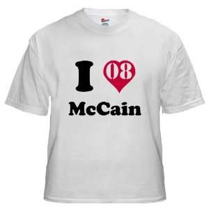 I Love McCain Election 2008 Custom T Shirt S XL 