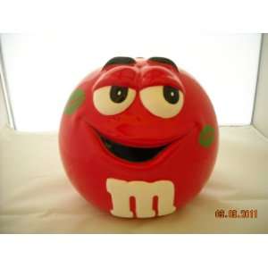  M&Ms Red Valentina Candy or Cookie Jar New Everything 
