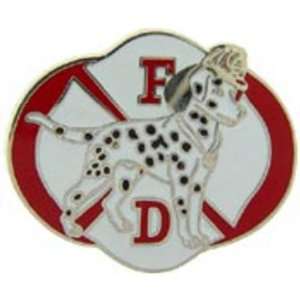  Fire Department Logo with Dalmatian Pin 1 Arts, Crafts 
