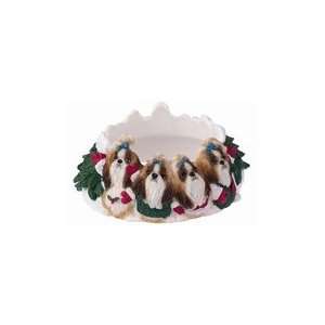 Shih tzu, tan and white Candle topper
