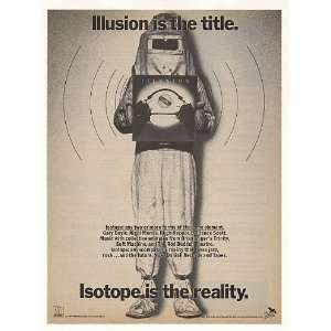  1975 Isotope Illusion Gull Records Print Ad (Music 