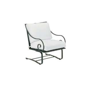  Woodard Sheffield Wrought Iron Spring Lounge Patio Chair Smooth 