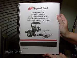 ingersoll rand SD 122TF compactor parts manual  