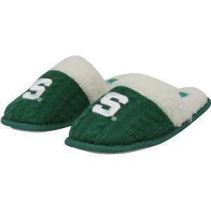   Spartans Ladies Green Sweater Slippers (Small)