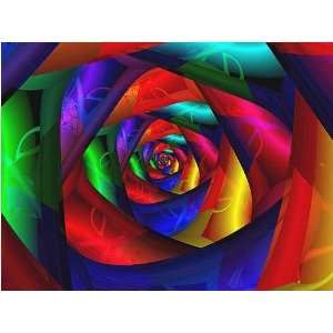 Dark Flower (Canvas) by Vicky Brago Mitchell. size 20 inches width by 