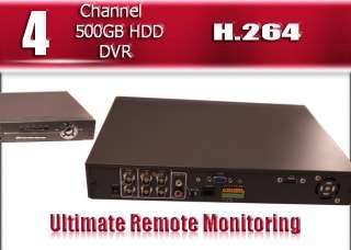 4CH Complete CCTV Security DVR Camera System Sony CCD  