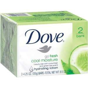 Dove Beauty Bar Go Fresh Cool Moisture with Cucumber & Green Tea Scent 
