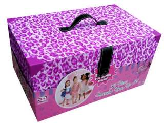 New Superstar Princess Girls Dress Up Play Set 36 Piece Pink Leopard 