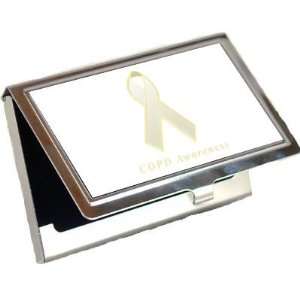  COPD Awareness Ribbon Business Card Holder Office 