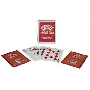  ESPN Poker Club Red Deck of Playing Cards  100% Plastic 
