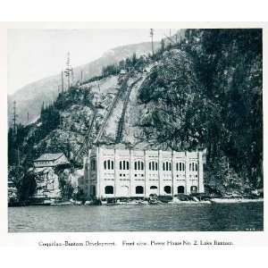  1915 Print Power House Lake Coquitlam Buntzen Development 