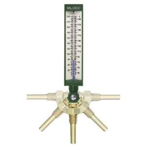 Miljoco SX93550 Industrial Thermometer, Adjustable Angle Fitting, 3 1 