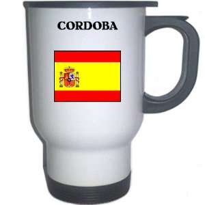  Spain (Espana)   CORDOBA White Stainless Steel Mug 
