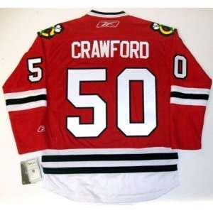Corey Crawford Chicago Blackhawks Rbk Jersey Real XX Large   Sports 