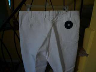 INCOTEX White ChinoLino Trousers Pants NWT Size 38 $350  