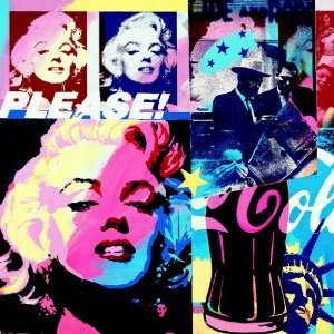 Marilyn Monroe and Coca Cola Wall Art 40 x 40  Sports 