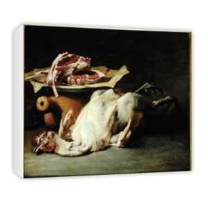  Still Life of a Chicken and Cutlets, 1876   Canvas 