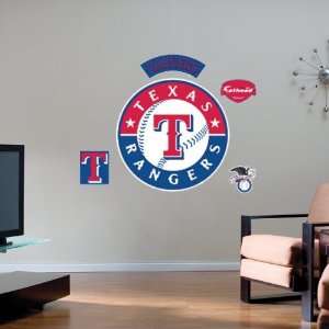  Texas Rangers Team Logo Fathead Wall Sticker Sports 