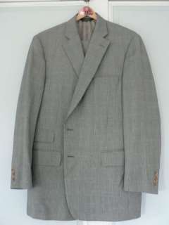 Paul Stuart by Samuelsohn Glenplaid Suit   Super 130s   44L  