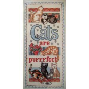    Cats Are Purrrfect Counted Cross Stitch Arts, Crafts & Sewing