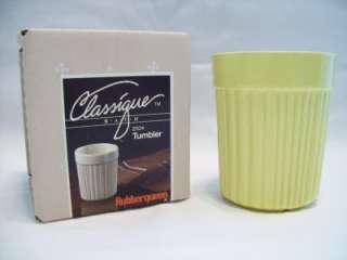 Vintage Retro 1960s YELLOW Bathroom TUMBLER cup  