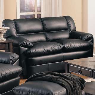  chair w/Ottoman 4Pc Sectional Couch Sectionals Leather In Black  