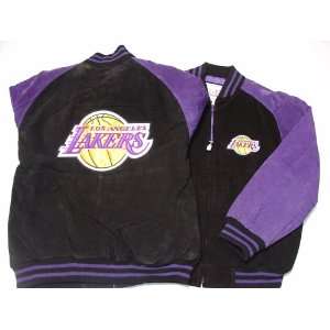  Los Angeles Lakers NBA G III Leather Suede Jacket Sports 
