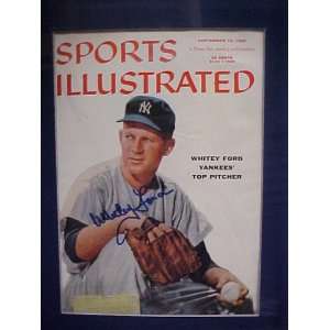 Whitey Ford Autographed Signed September 10 1956 Sports Illustrated 