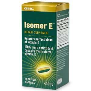  GNC Isomer E, 400 IU, Softgel Capsules, 90 ea Health 