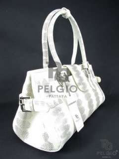PELGIO New Genuine Sea Snake Skin Leather Handbag Purse Natural Free 