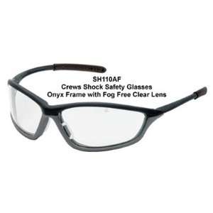  Crews Safety Glasses Shock Safety Glasses With Black/Gray 