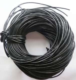 free ship 1Roll (100m) 100%Real leather cords 3mm  