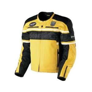  Scorpion Burnout Jacket   X Large/Black/Yellow Automotive