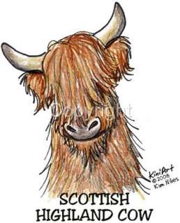 Scottish Highland Cow Mens & Youth Tshirts + more NWT  