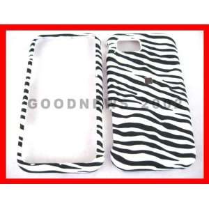  AT&T SAMSUNG ETERNITY A867 RUBBERIZED COVER CASE ZEBRA 